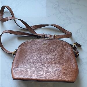 Ralph Lauren brown leather crossbody bag